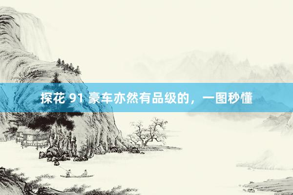 探花 91 豪车亦然有品级的，一图秒懂